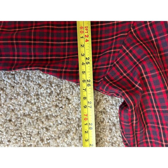 Wrangler Shirt Men's XL TALL Red Plaid‎ Western Pear snaps cowboy Texas outdoor - Picture 9 of 9